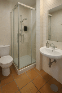 baño hostal Yeti en Sierra Nevada con baño privado